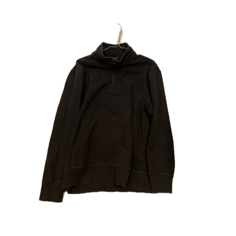 American Eagle Black Qtr Zip Sweater Mens Medium